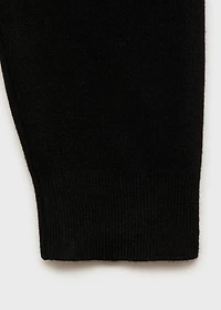 Perkins-neck sweater with zip