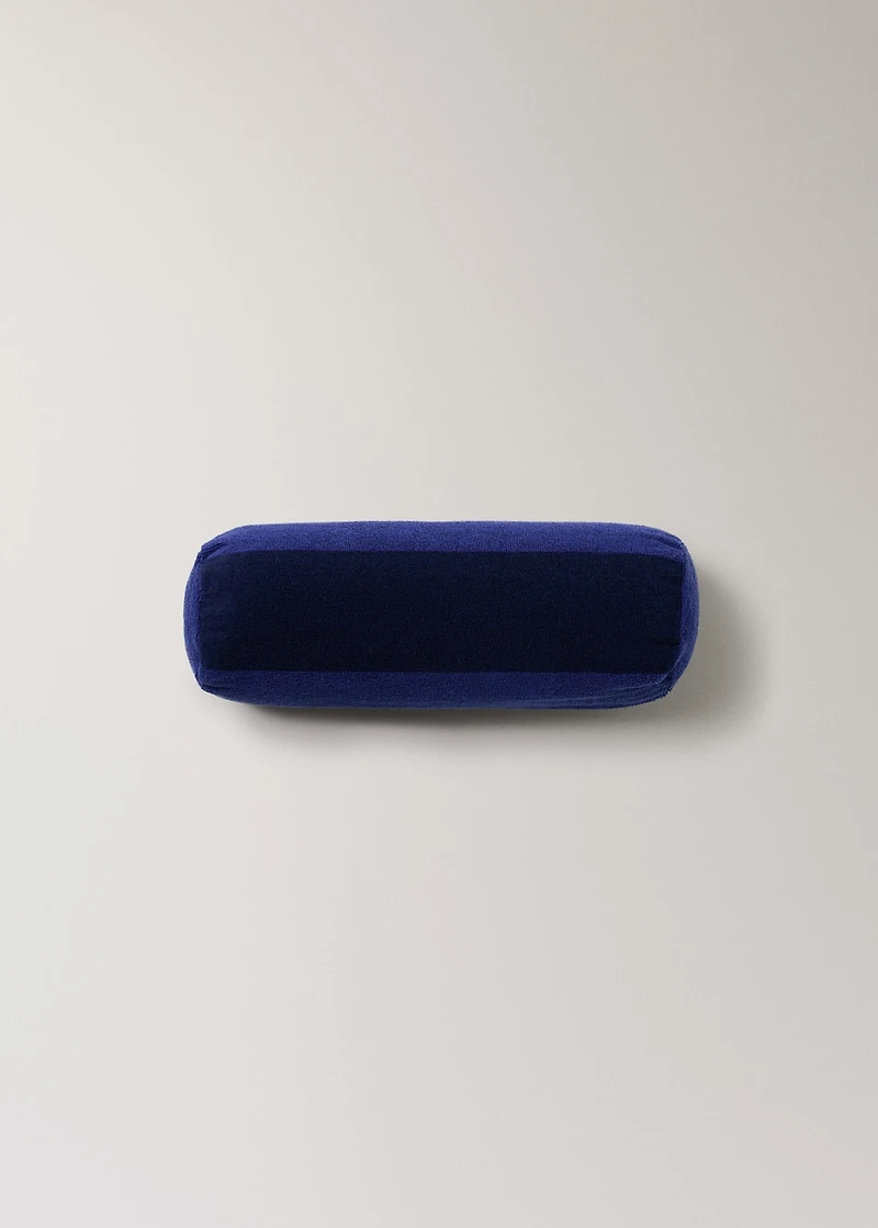 Towel-effect bolster cushion