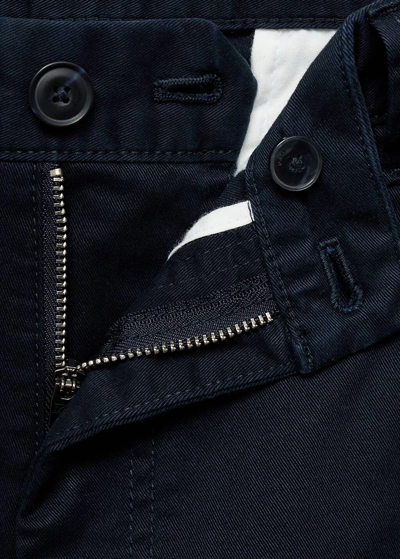Regular-fit cotton cargo pants