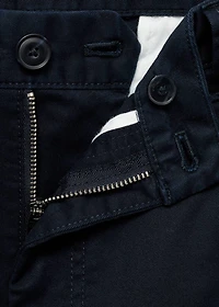 Regular-fit cotton cargo pants
