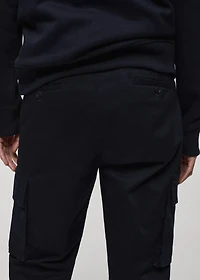 Regular-fit cotton cargo pants