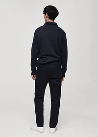 Regular-fit cotton cargo pants