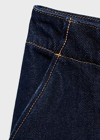 Flared denim skirt