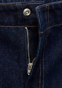 Flared denim skirt