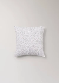 Cotton floral-print children’s cushion cover 40x40 cm