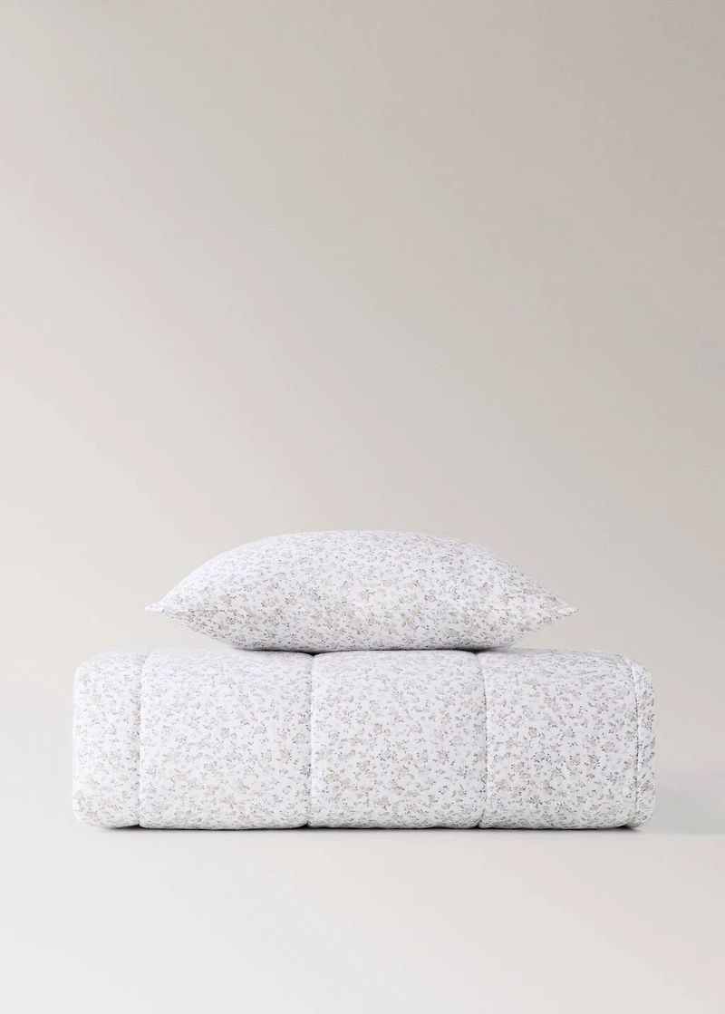 Cotton floral-print children’s cushion cover 40x40 cm