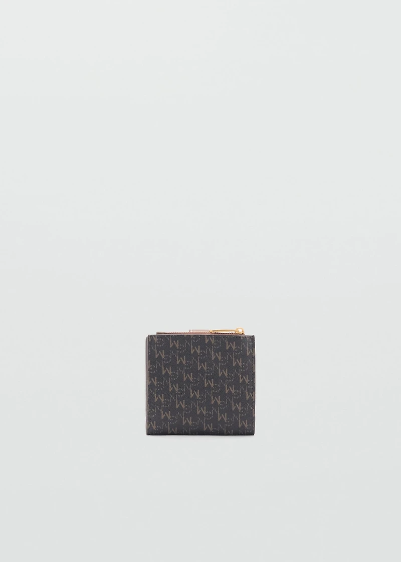 Wallet with printed logo