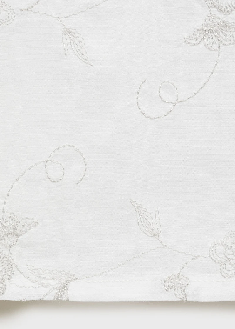 Embroidered pajama pants