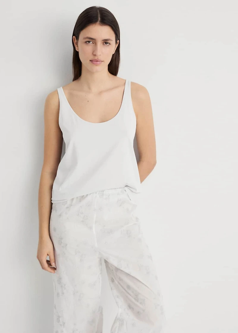 Embroidered pajama pants