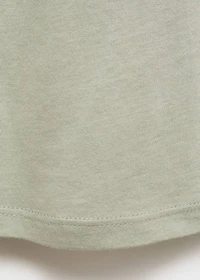 Cotton nightdress with lace trim