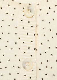 Polka-dot knitted cardigan