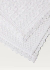 Lace bathroom rug