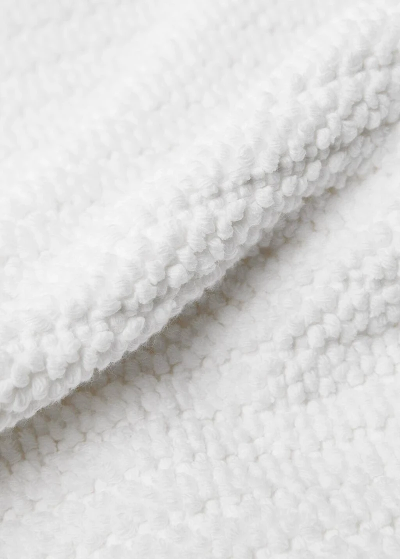 Reversible bath mat