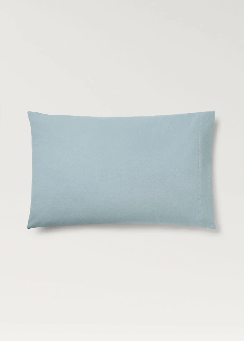 Children's washed cotton double-stitched pillowcase 50x75 cm
