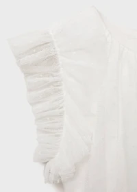 Ruffle plumeti dress