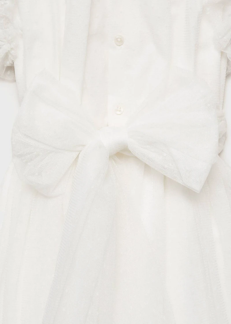 Ruffle plumeti dress