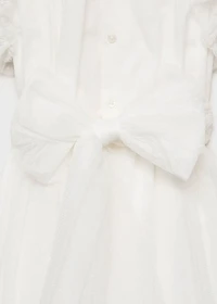 Ruffle plumeti dress
