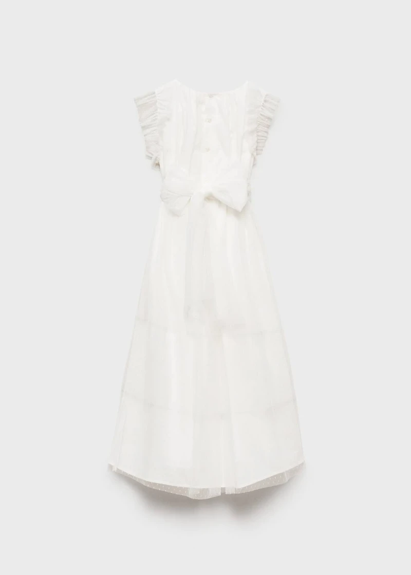 Ruffle plumeti dress