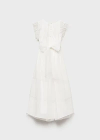 Ruffle plumeti dress