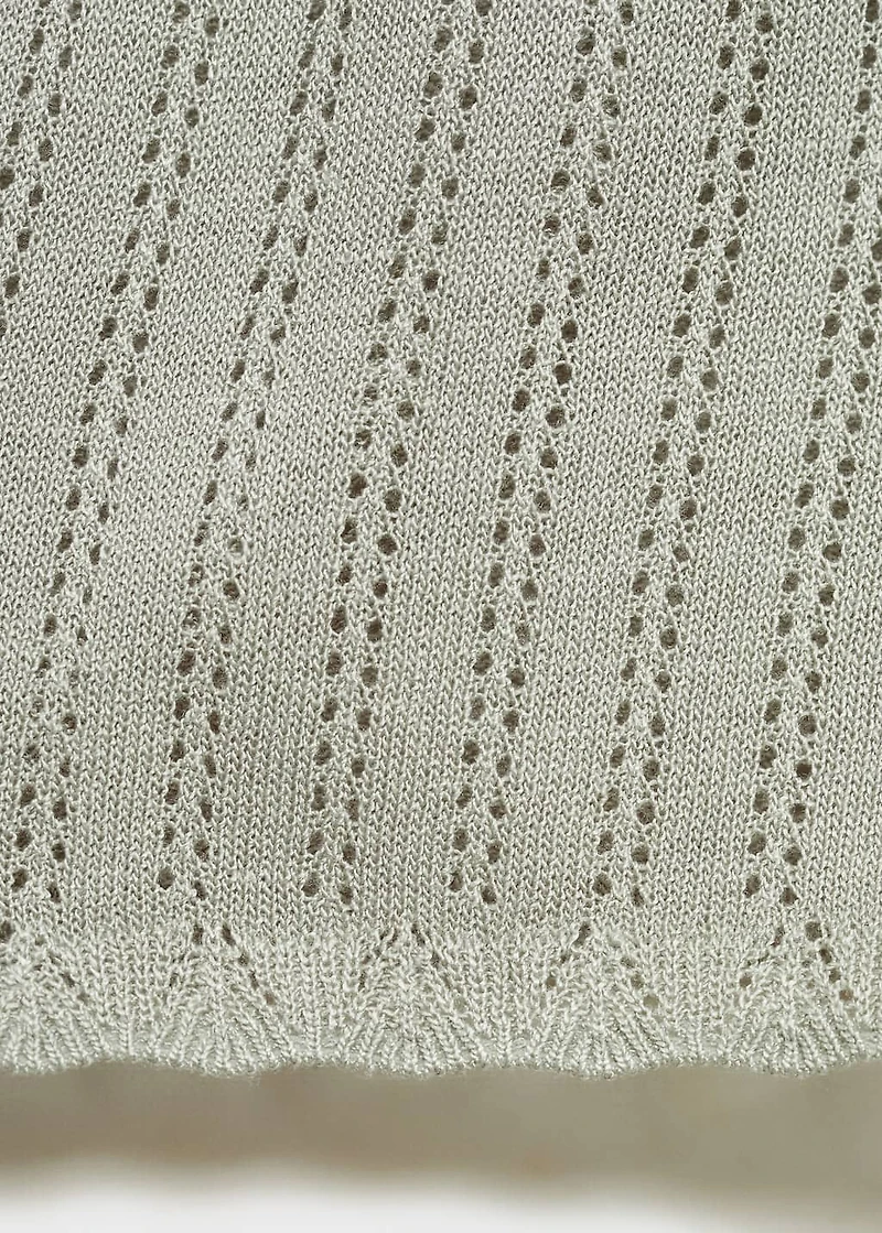 Pajama shorts with pointelle detail