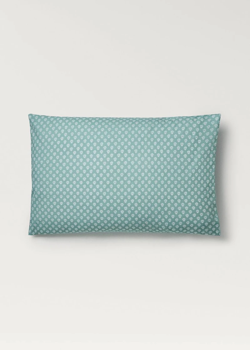 Cotton percale children's pillowcase with small flower 50x75 cm