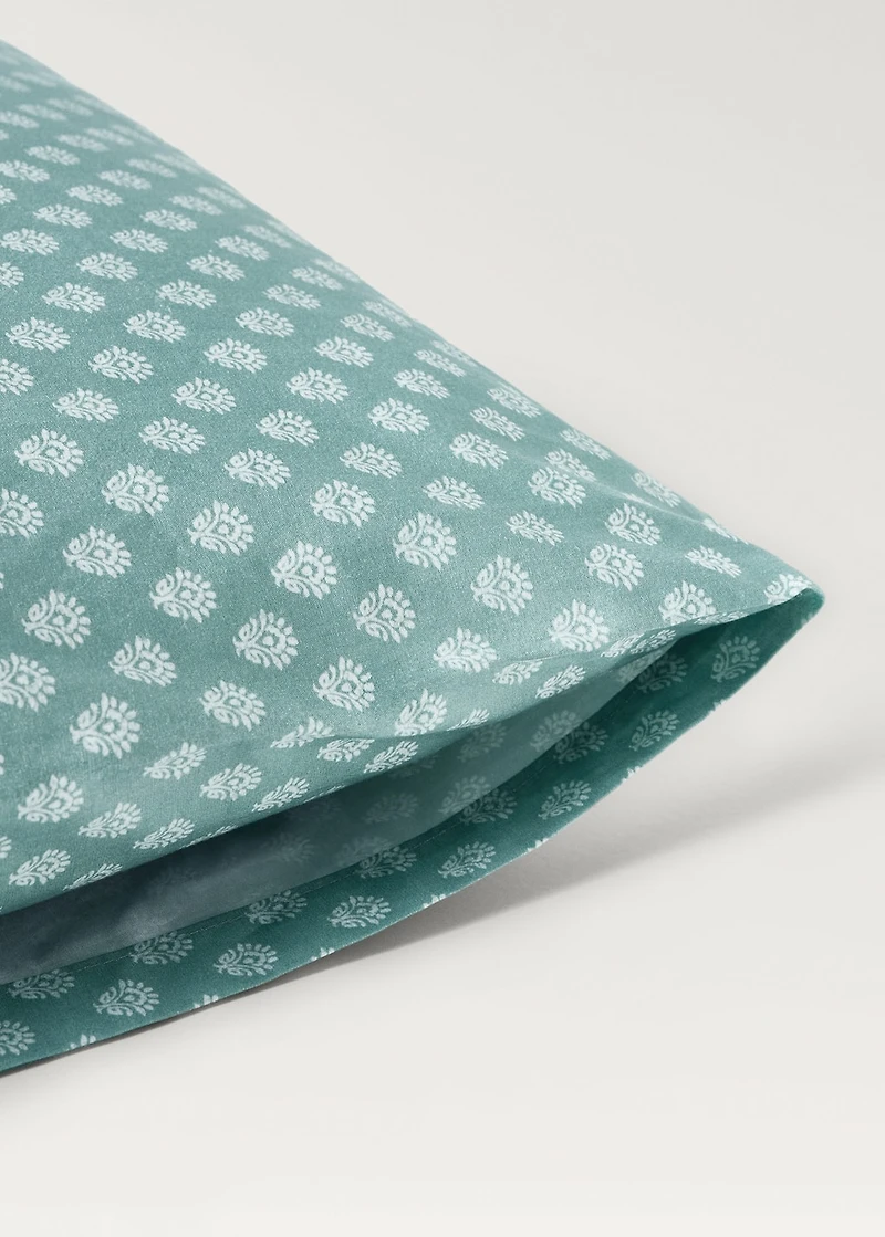 Cotton percale children's pillowcase with small flower 50x75 cm