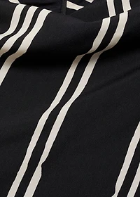 Stripe-print midi-dress