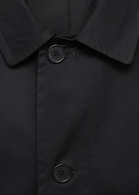 Water-repellent cotton trench coat