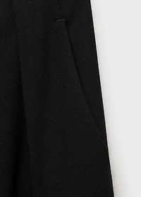Wide leg pleated pants