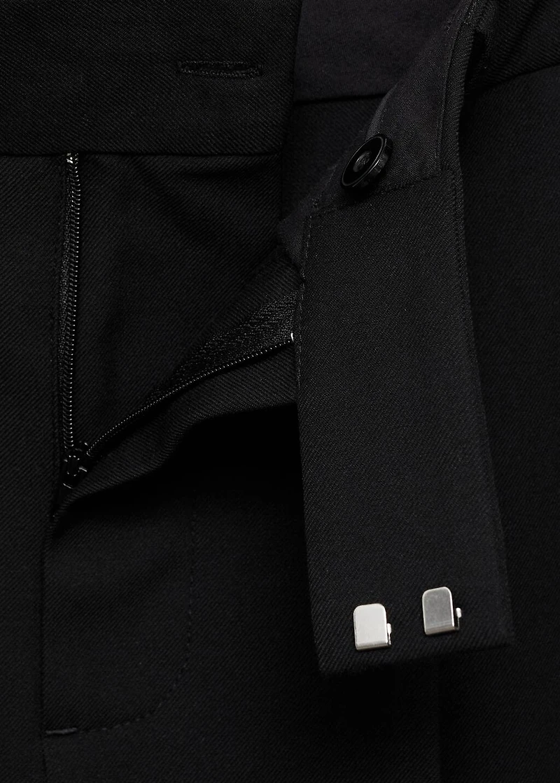 Straight suit trousers