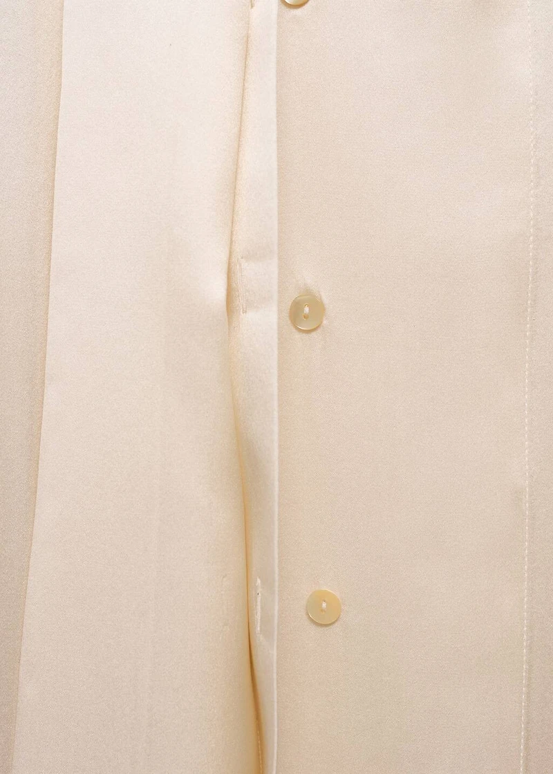 Cape-style silk dress with bow neck
