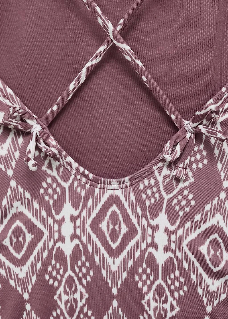 Ethnic-print swimsuit