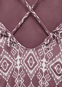Ethnic-print swimsuit