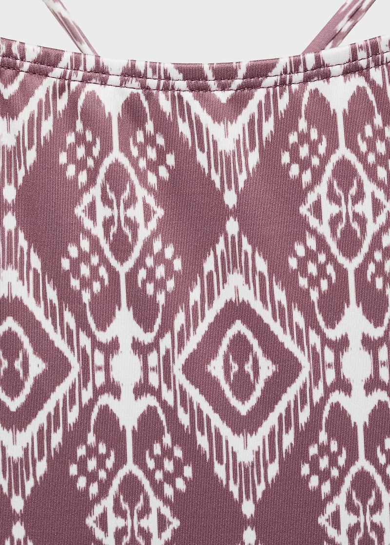 Ethnic-print swimsuit