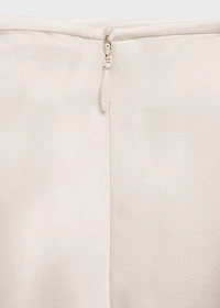 Satin maxi-skirt