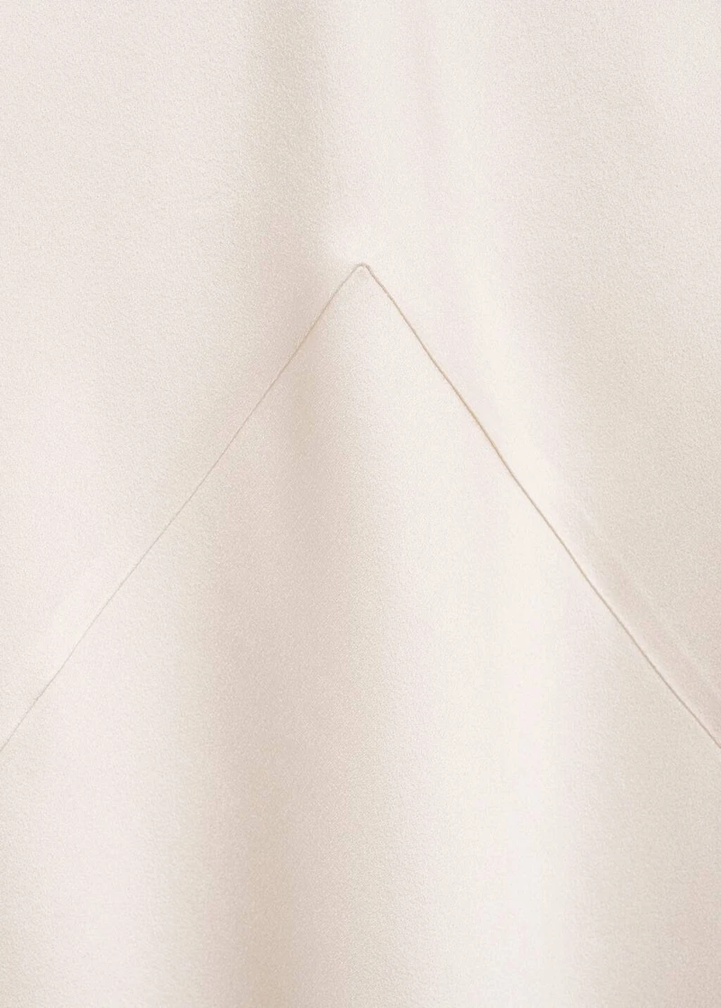 Satin maxi-skirt