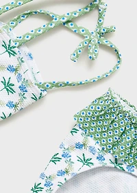 Printed combination bikini