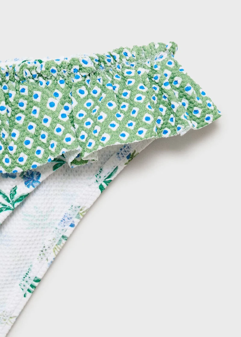 Printed combination bikini