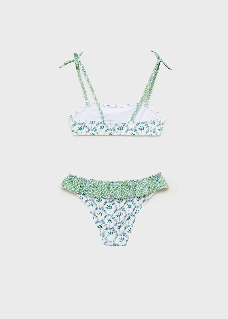 Printed combination bikini
