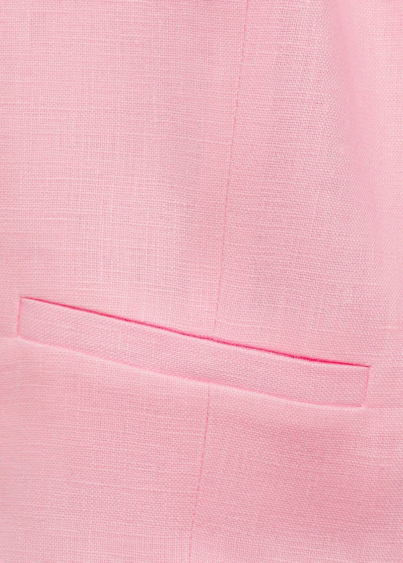 Linen suit waistcoat