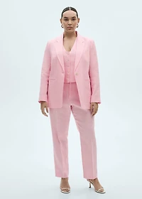 Linen suit waistcoat