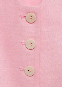Linen suit waistcoat