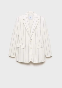 Pinstripe suit jacket