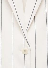 Pinstripe suit jacket