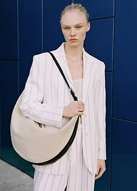 Pinstripe suit jacket