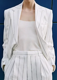 Pinstripe suit jacket
