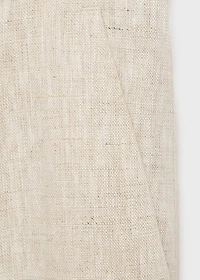 Pleated linen pants