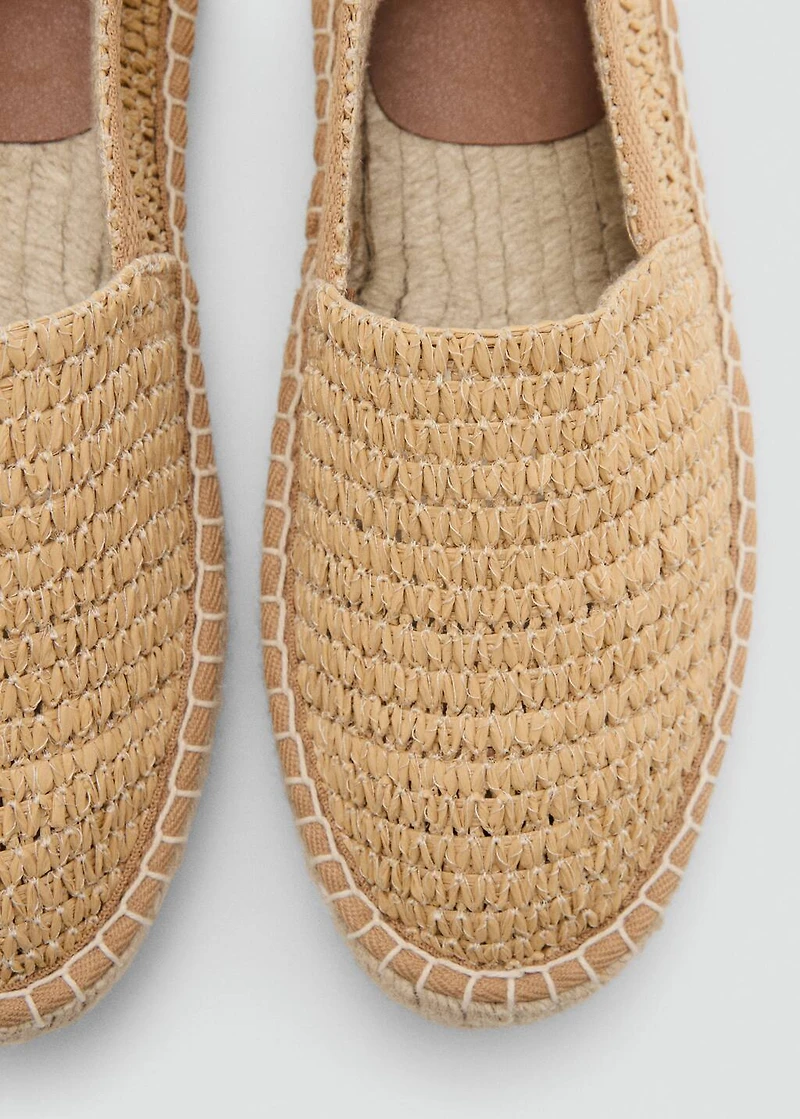 Raffia espadrilles