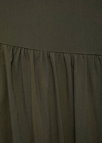 Asymmetrical long balloon dress