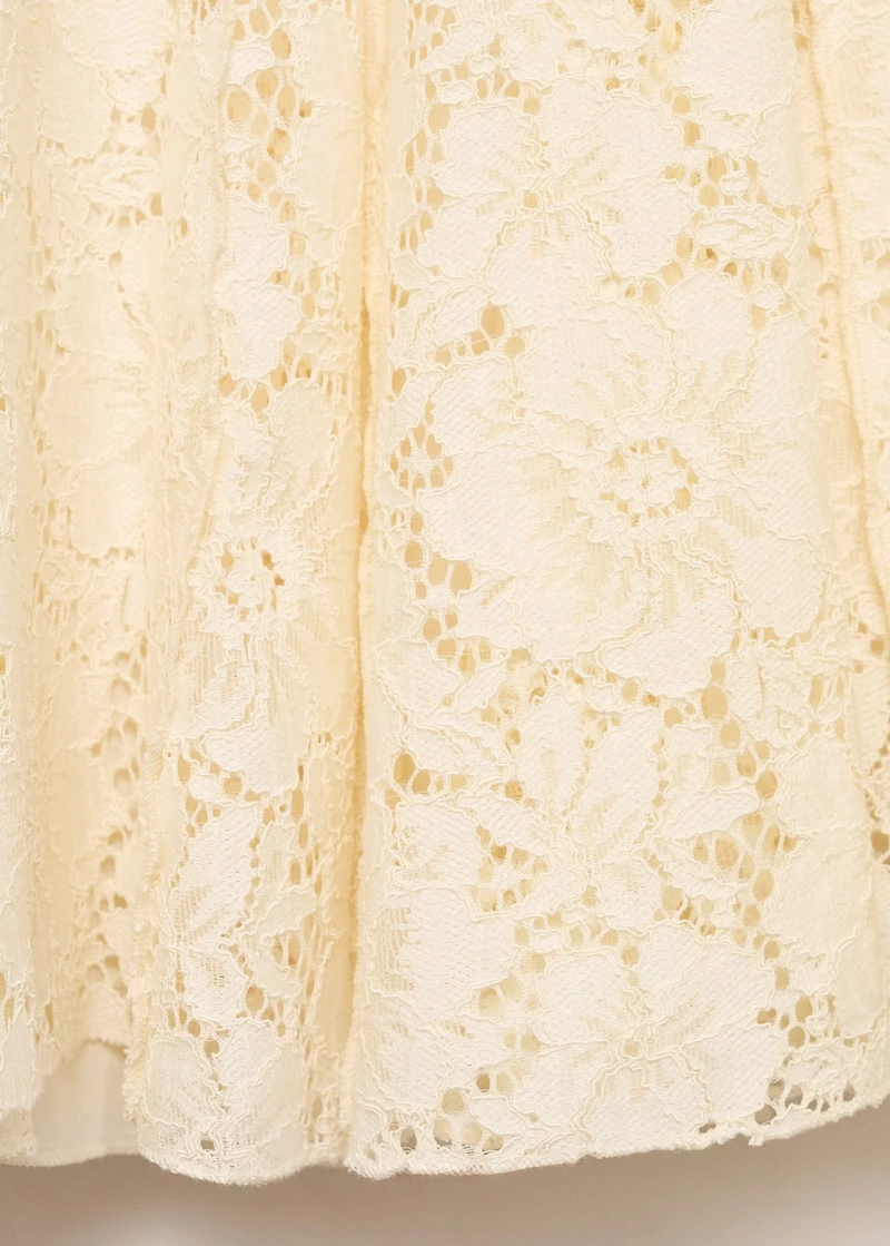 Long lace skirt